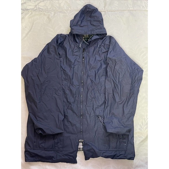 Harbor Master Men's Lined Windbreaker Raincoat Sz XL Small Flaws - Picture 1 of 12